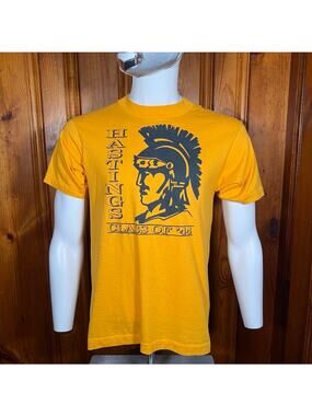 Fruit of the loom  M Collegiate T-Shirt Yellow Regular y2k